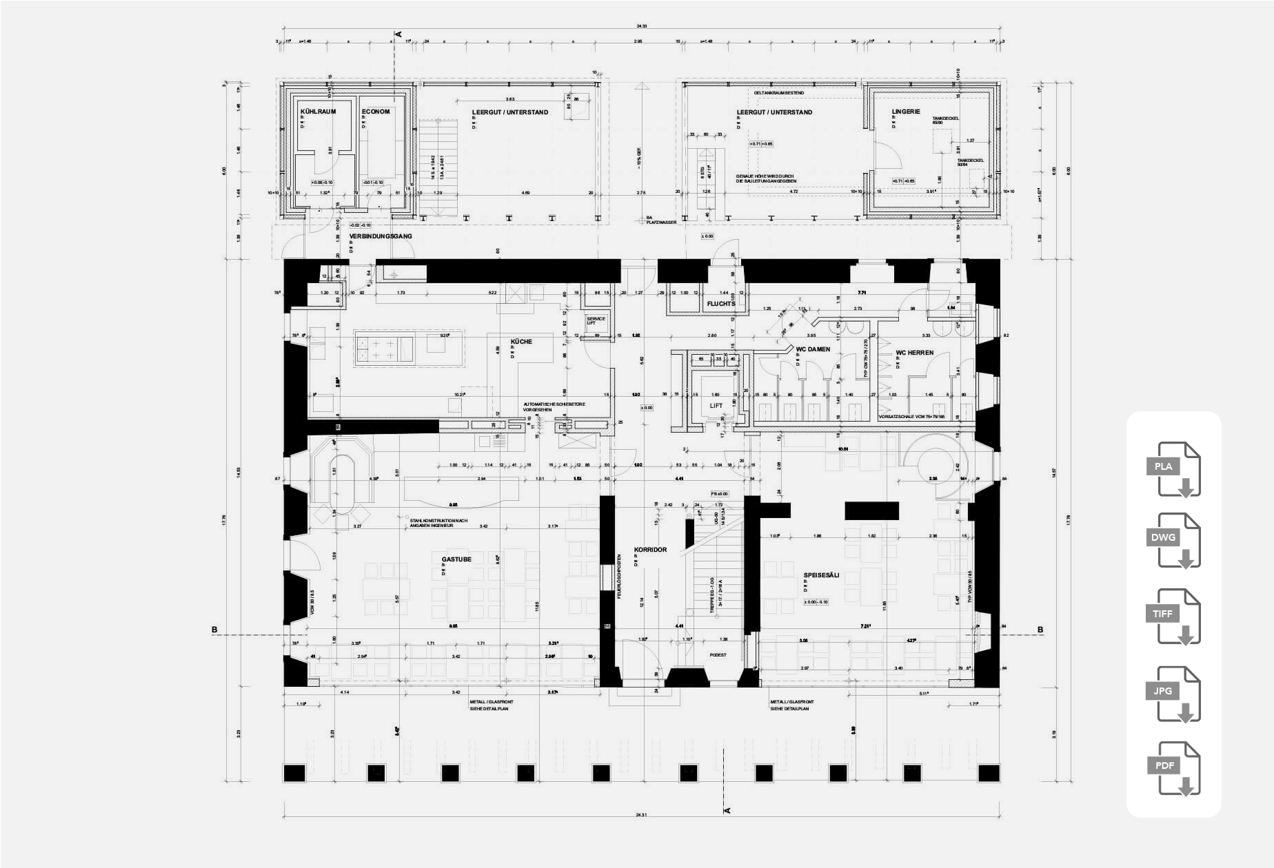 Digitalisierter Plan